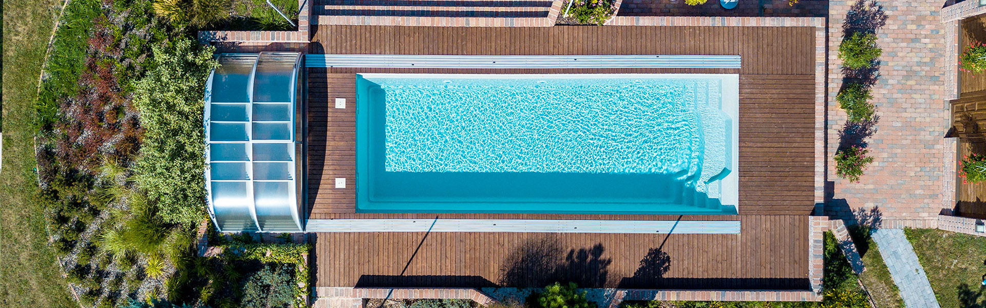 Abris piscine Abricomet - Pose dans les yvelines et Hauts-de-Seine