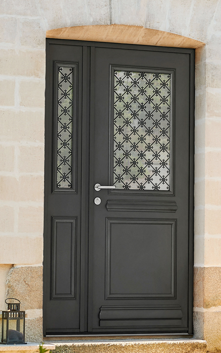 Pose de portes d'entrée aluminium KLine Auteuil - La Fermeture Parisienne - Yvelines
