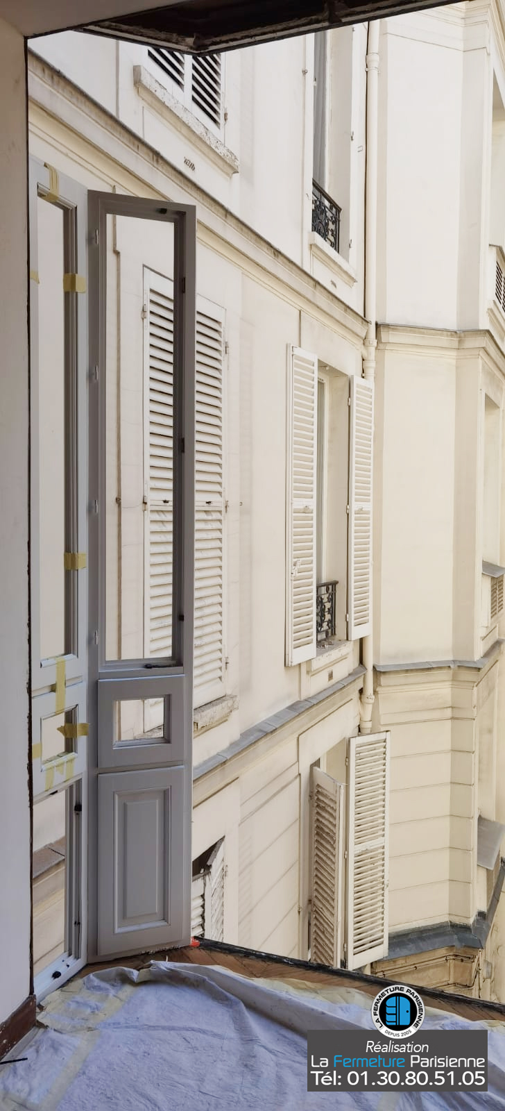 Fenêtres à recouvrement en bois - Paris - La Fermeture Parisienne