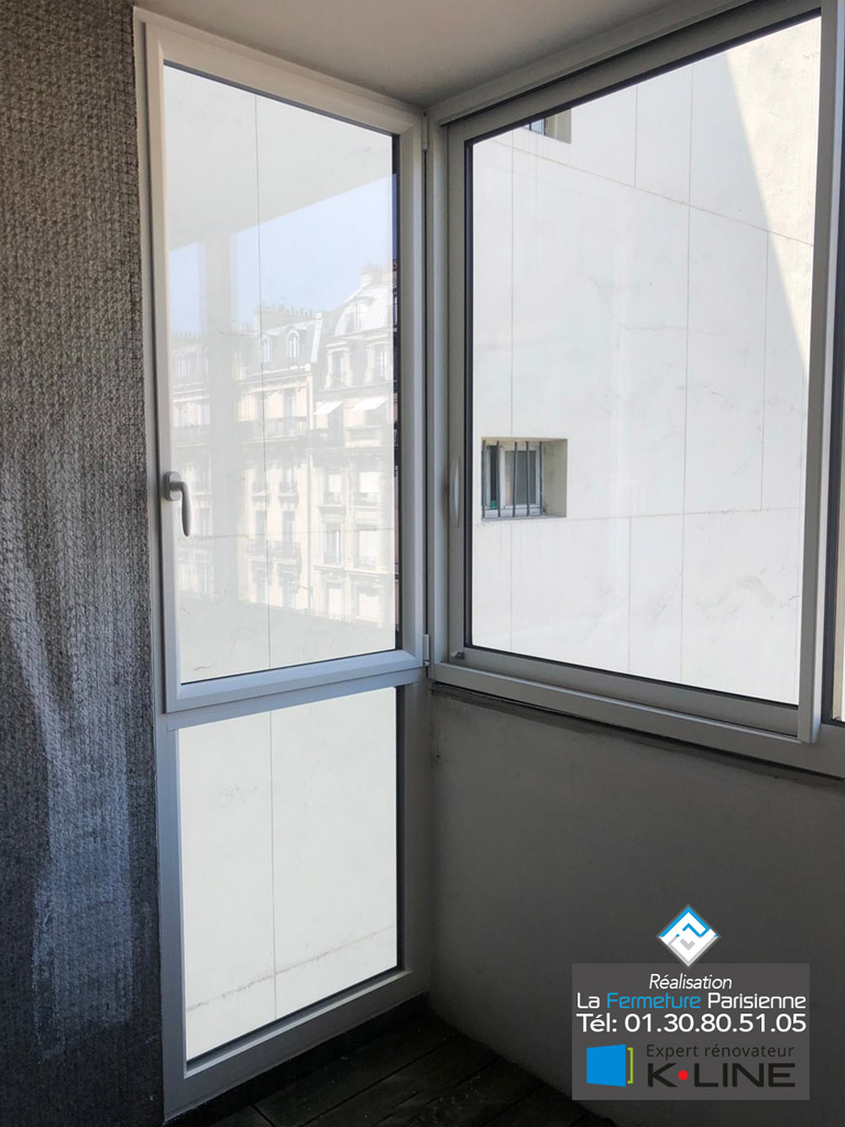 Porte fenêtre coulissante aluminium Kline - Hauts-de-Seine - La Fermeture Parisienne - Expert Rénovateur Kline 78
