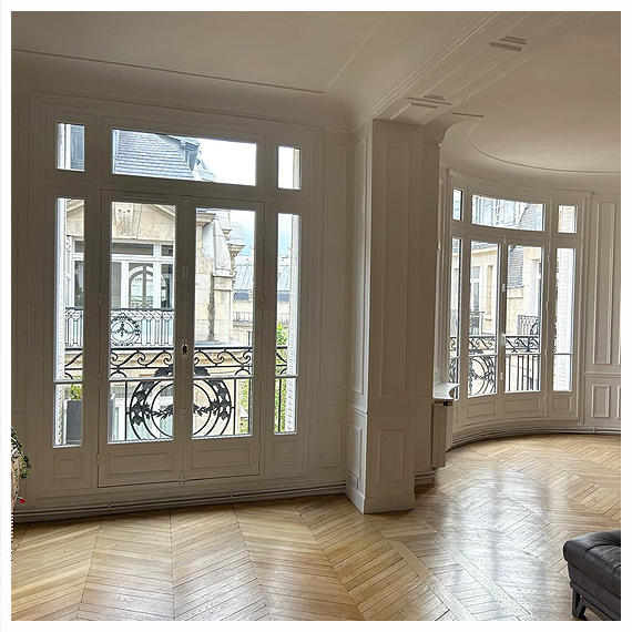 Fenêtres haussmaniennebois sur mesure Atulam à Paris - La Fermeture Parisienne