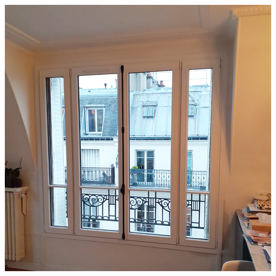 Fenêtres haussmannienne bois à recouvrement sur mesure à Paris - La Fermeture Parisienne