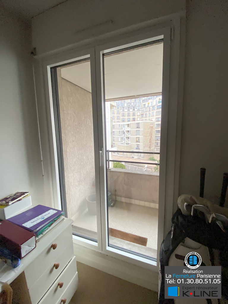 Porte fenêtre coulissante aluminium Kline - Paris - La Fermeture Parisienne - Expert Rénovateur Kline 78