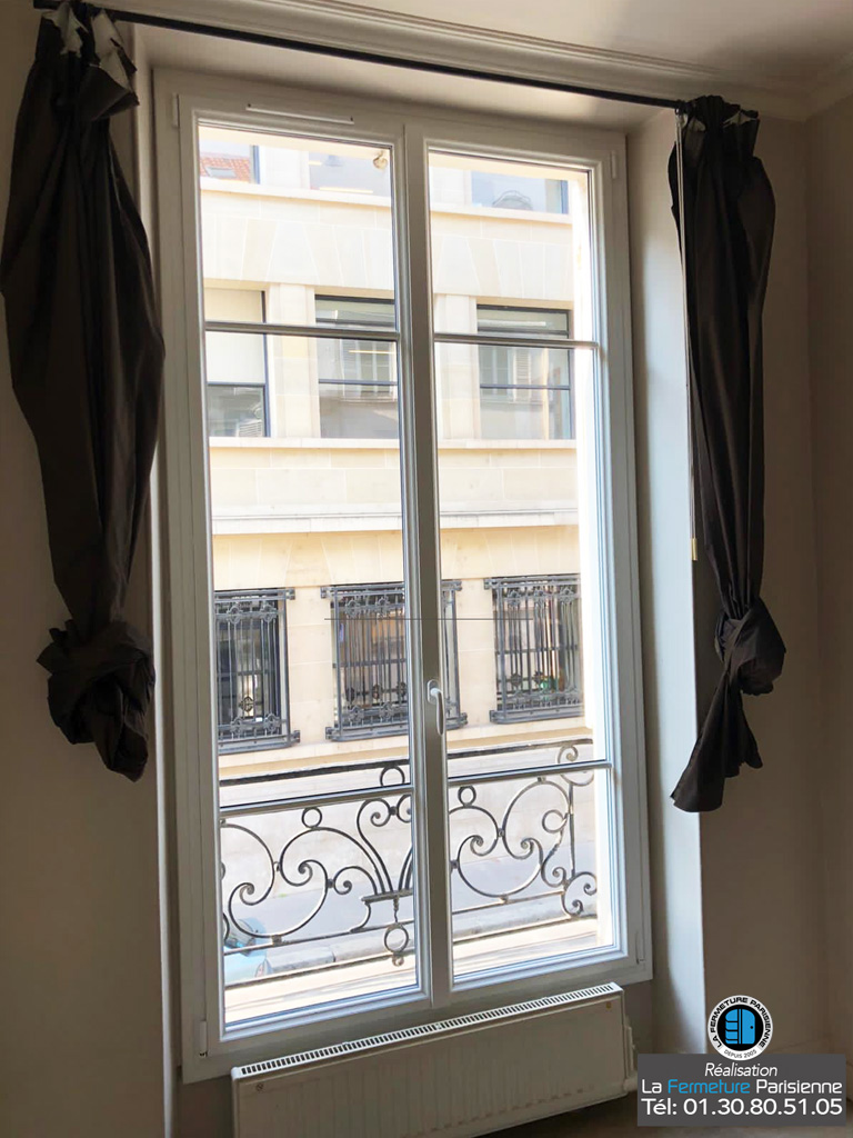 Fenêtres bois à recouvrement sur mesure - Boulogne Billancourt - La Fermeture Parisienne