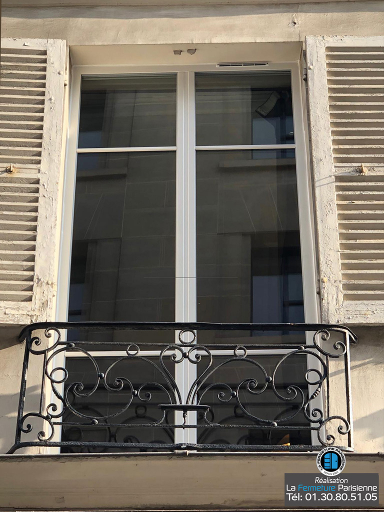 Fenêtres alu à recouvrement sur mesure - Boulogne Billancourt - La Fermeture Parisienne