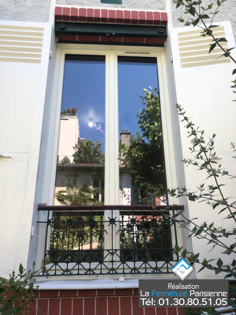 Fenêtres bois à recouvrement sur mesure REVEAU - Boulogne Billancourt - La Fermeture Parisienne